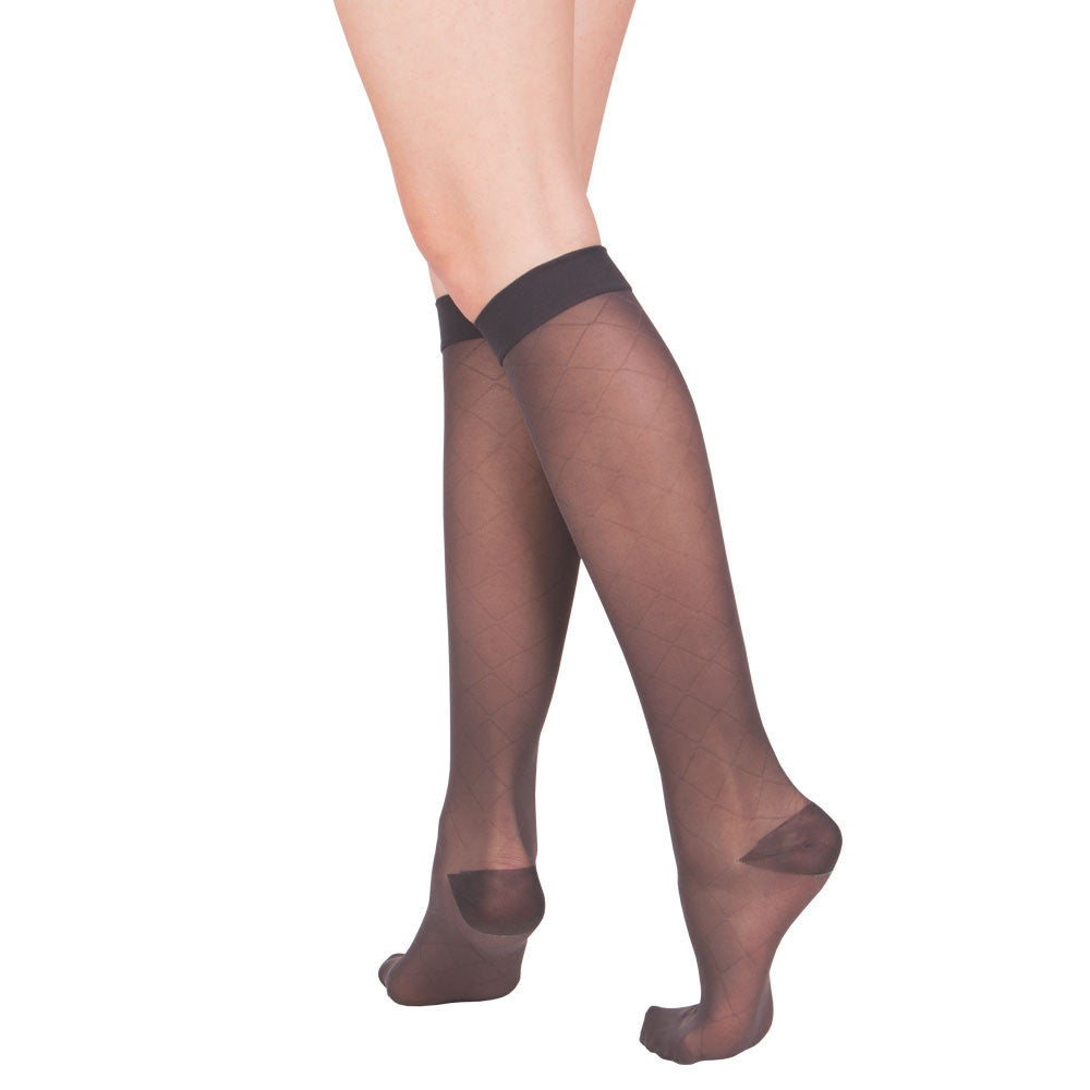Sheer knee shop high compression stockings