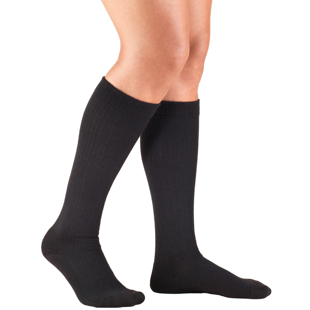 Truform Firm Strength Compression Socks, 20-30 Mmhg, Unisex, Knee High, Closed  Toe, Beige, X-Large 