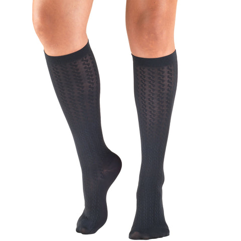 MicroFiber Opaque 20-30 mmHg Compression Stockings, Panty Hose, 1 Pair -  Black, X Large 